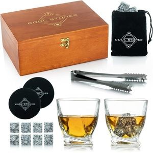 Cool Stones Whiskey Glass Gift Set